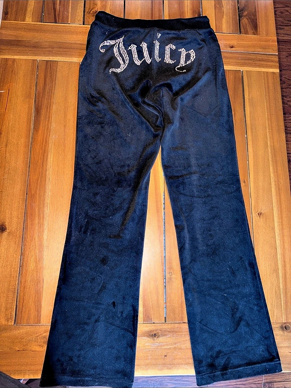 Juicy Couture OG Big Bling Black Velour Track Suit